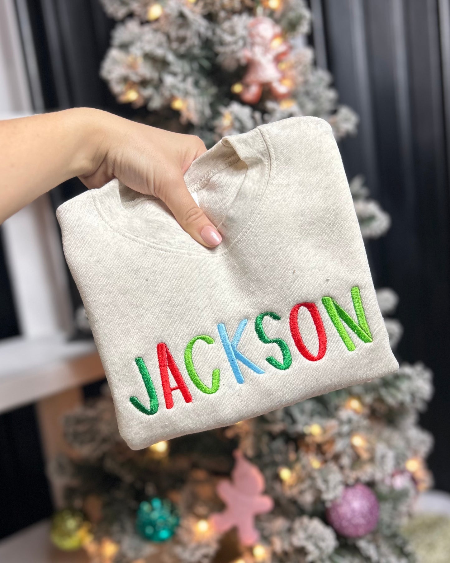 Festive Name Toddler Sweatshirt