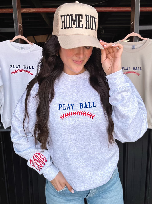 Play Ball Customizable Game Day Sweatshirt