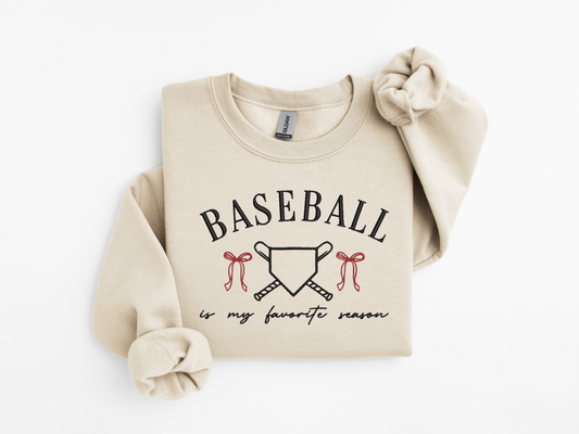 Baseball is my favorite season Embroidery Design